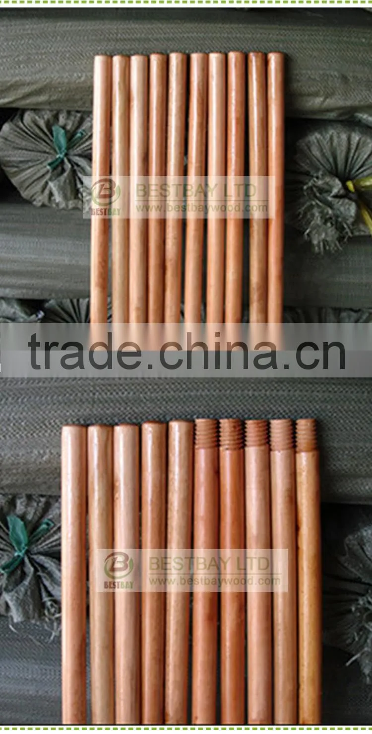 10 days fast delivery varnish coated wooden broom handle