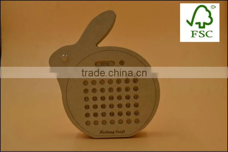 2015 new design wooden book holder,natural mdf decoration