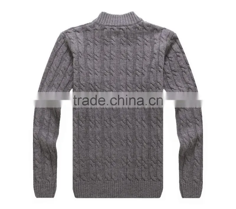 Men zipper cardigans fashion man sweater american
