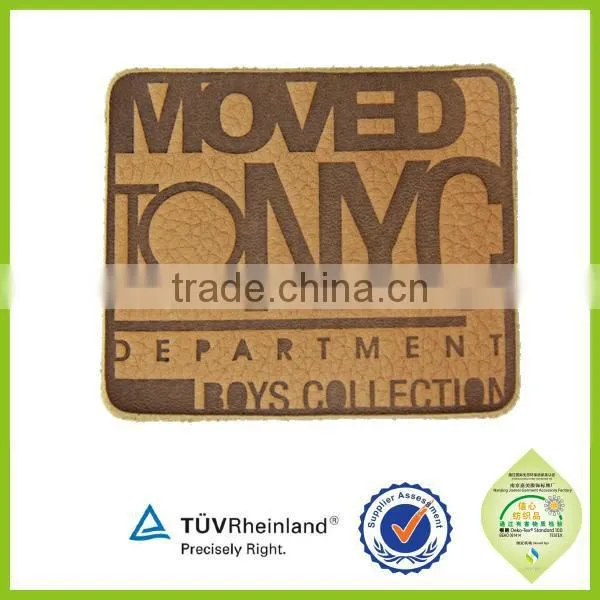 Big factory make many design embossed labels custom patch