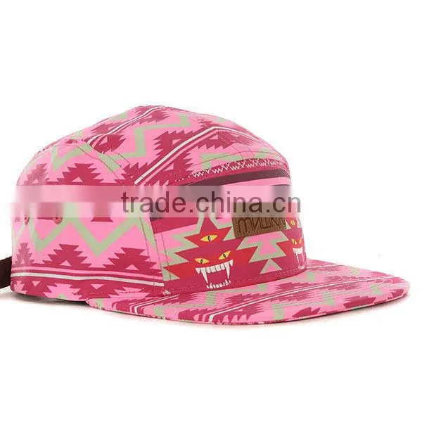 2013 new style 5 panel hat custom fashion Aztec pattern 5 panel hat