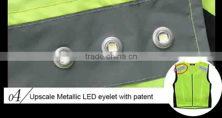 breatheable reflective running clothing /vest/gear for runner at night
