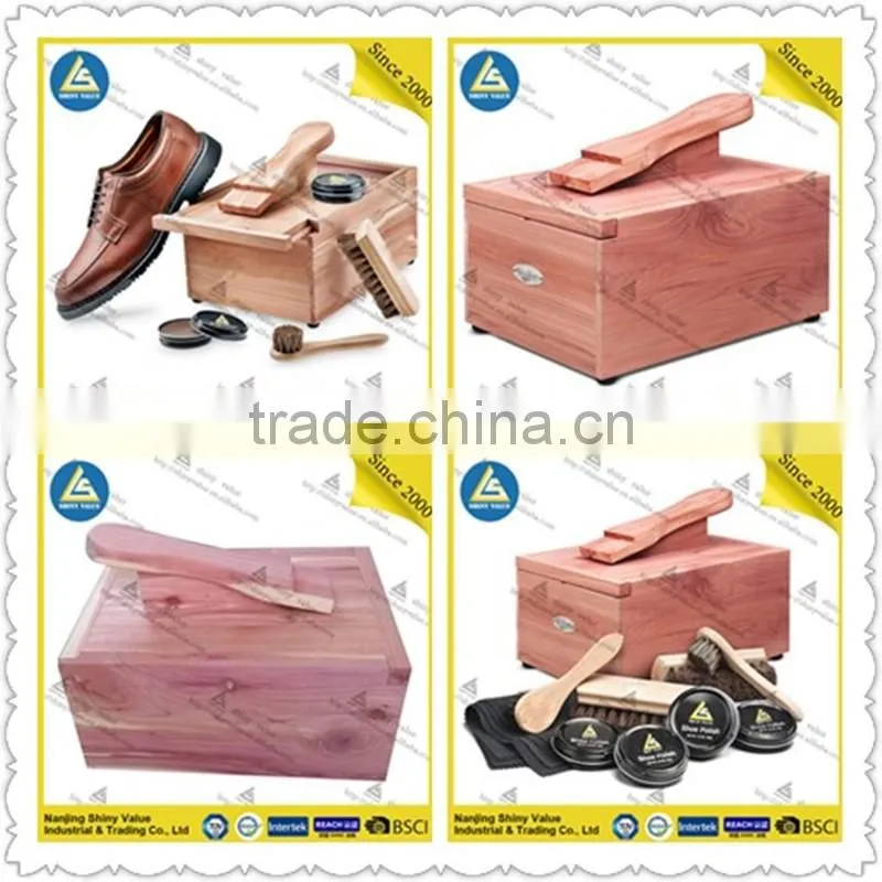 Custom multi-color Sandalwood shoe box with sample available