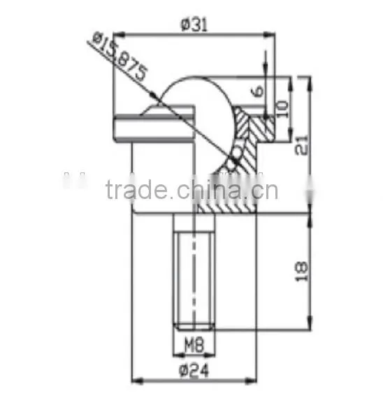 high quality ball transfer unit bearing SP15-FL