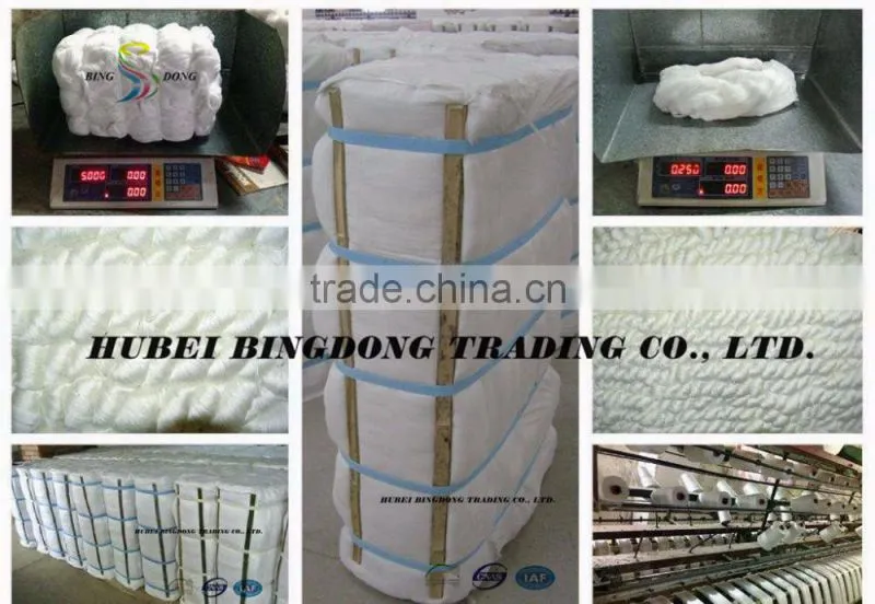 20/2 20/1 dyed pattern | white 100% polyester spun hank yarn for sewing clothing