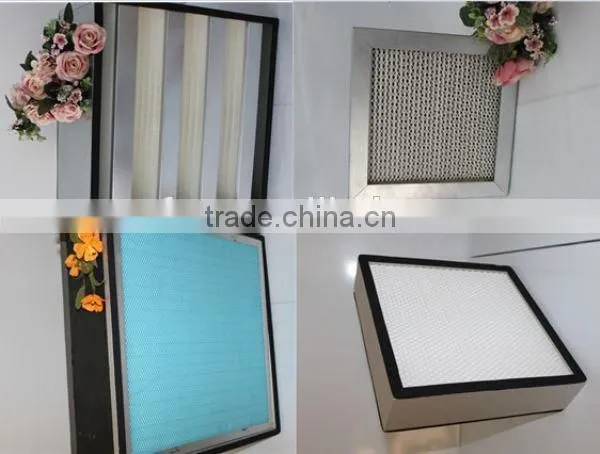 For Chemical industry; Hospital application Odor removal filtration panel g3(EN779) carbon hepa air filter