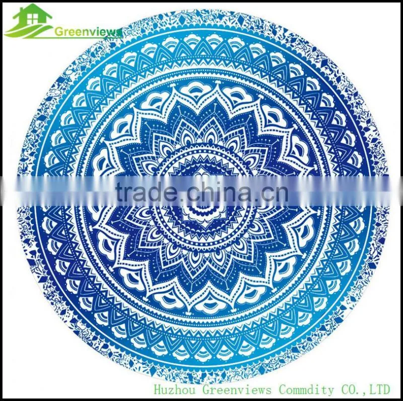 China Yoga Mat Picnic Mat mandala round roundie oversized beach towel in china custom round towel