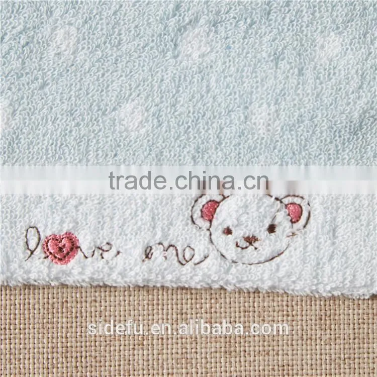 Wholesale Super Soft Home Textile & Hotel Use Yarn Dyed Kids Cartoon Bath Towel