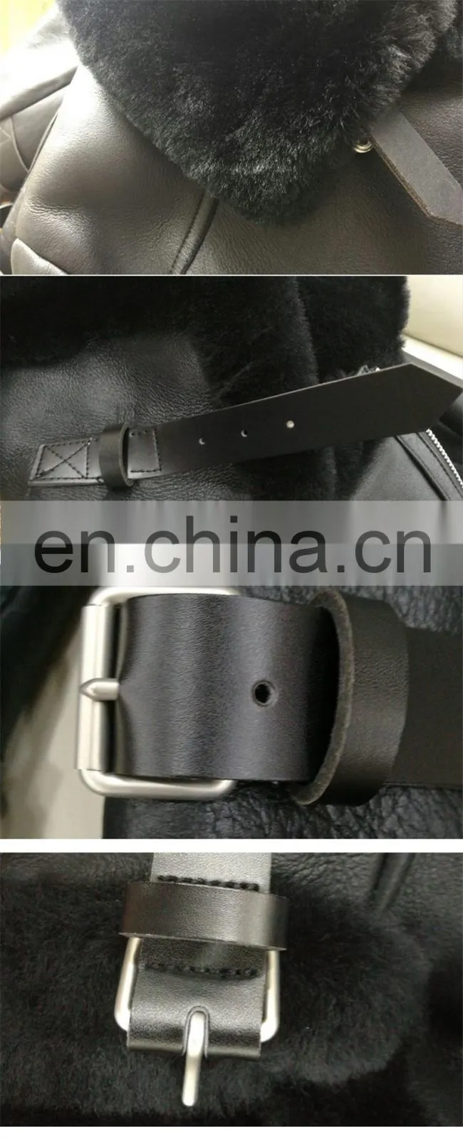 Excellent Quality Winter Warm Lamb Skin Leather Jacket