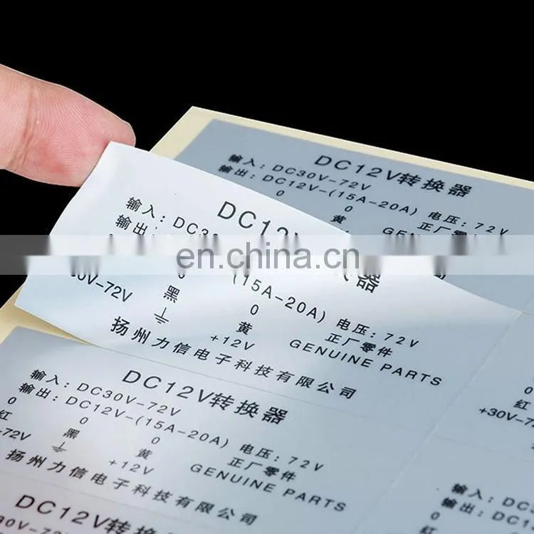 Customized cheaper price colorful self-adhesive labels/pvc food label