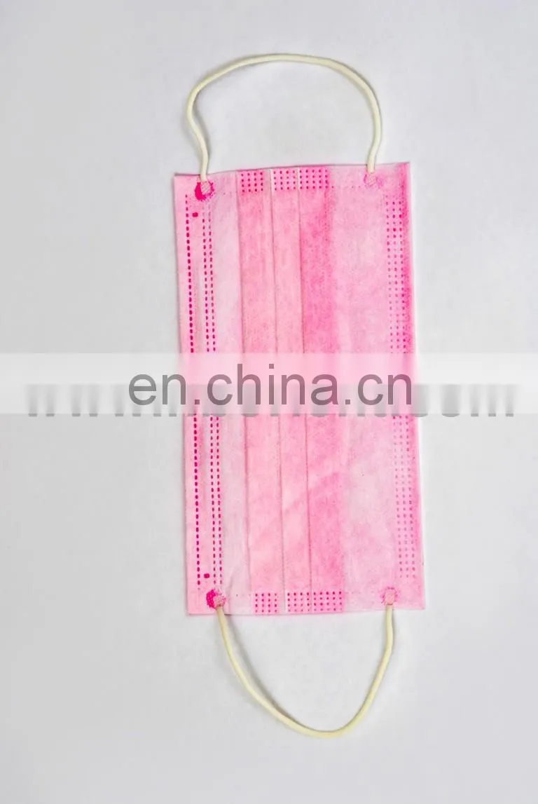 Nonwoven disposable PP 3ply printed face mask