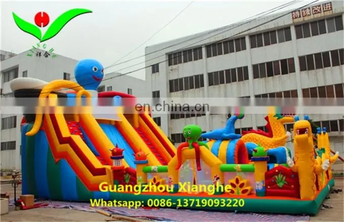 Commercial giant inflatable children octopus fun city playground on sale