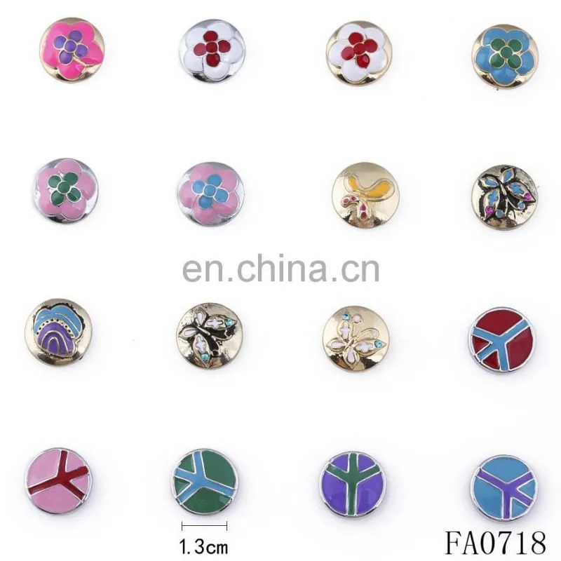 All sorts of color enamel custom snap buttons