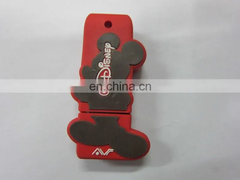 Cartoon charachter mini usb flash drive with company logo