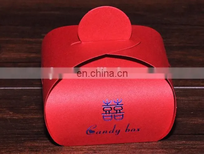 2015 folding unique iridescent paper sweet paper candy gift box