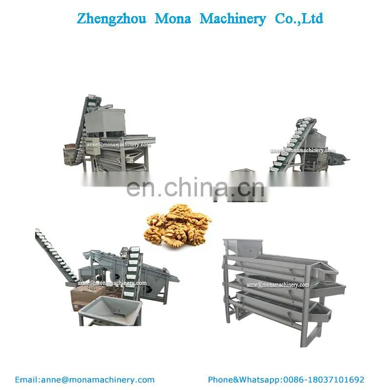 Automatic almond walnut shelling cracking cracker machine in United States
