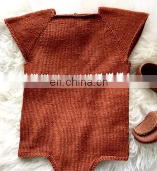100% Cotton Romper Knitted Romper New Born Cute Baby Romper