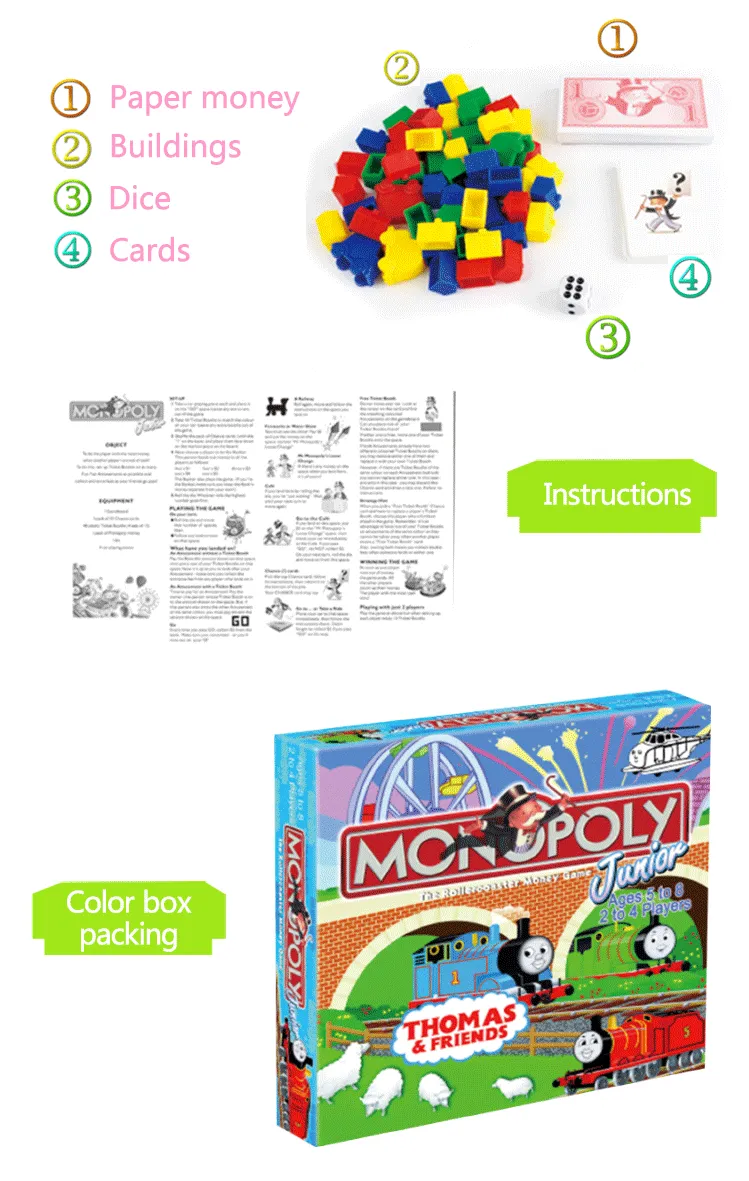 2016 new products wholesale board games for children