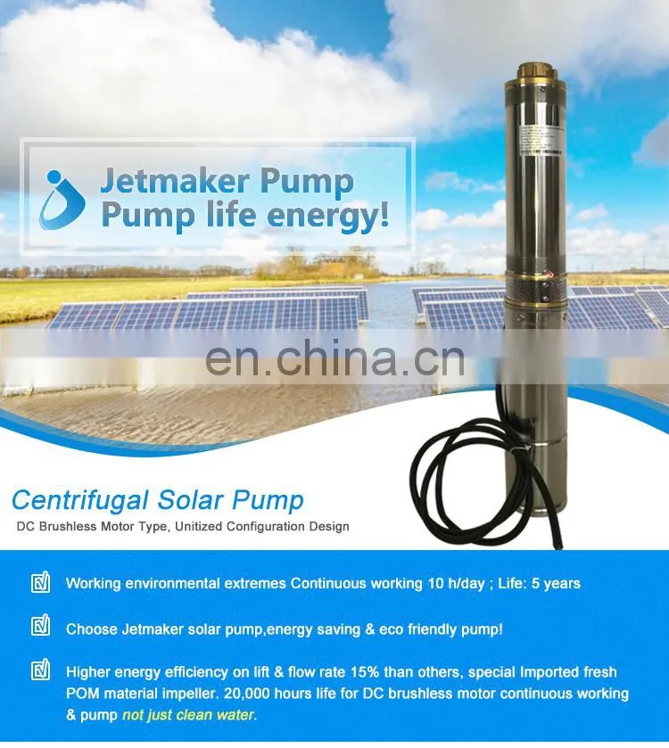 Best Selling High Pressure Dc Solar Pump 48Volt Submersible Water Pump For Irrigation
