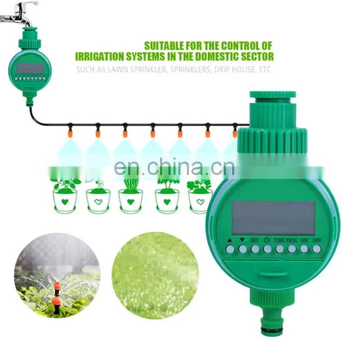 LCD display automatic electronic intelligent digital farm drip irrigation timer for agricultural irrigation