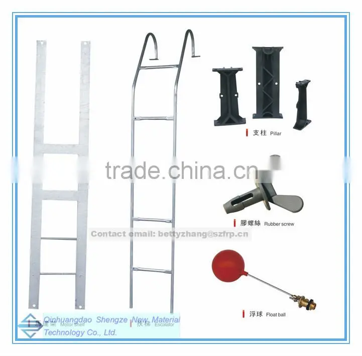 FRP mechanical draft cooling tower, GRP hand lay-up cooling box
