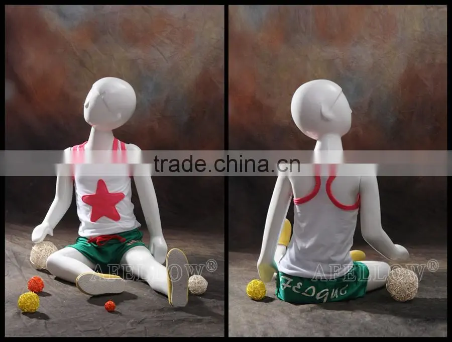 fashion sitting model cheap mannequin kids full body dummy TOM5