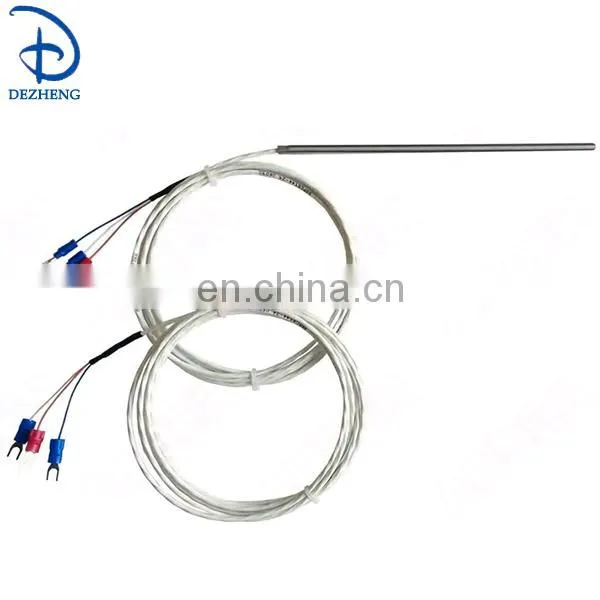 PT100 sensor with PTFE lead wire