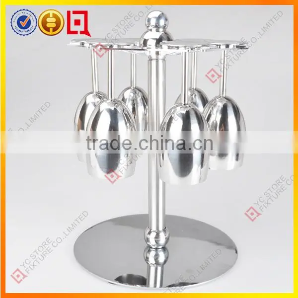 Acrylic hanging wine glass racks