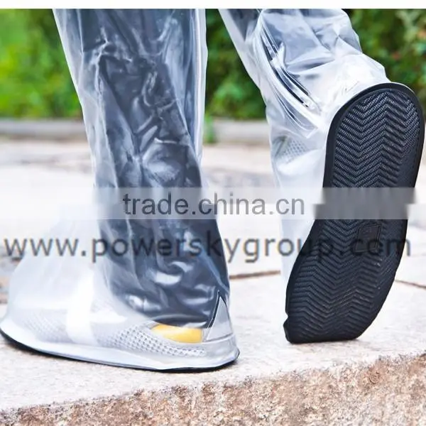 hot sale waterproof pvc white transparent shoe cover rain boots