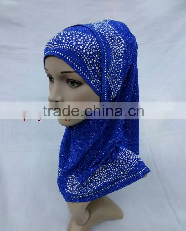 A475 Popular beaded 2pcs hijabs al amira
