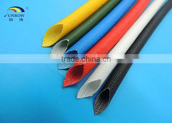 High Voltage Application Insulation Sleeving SB-SGS-15 Silicone Resin Coated Fiberglass Sleeving for Alternators