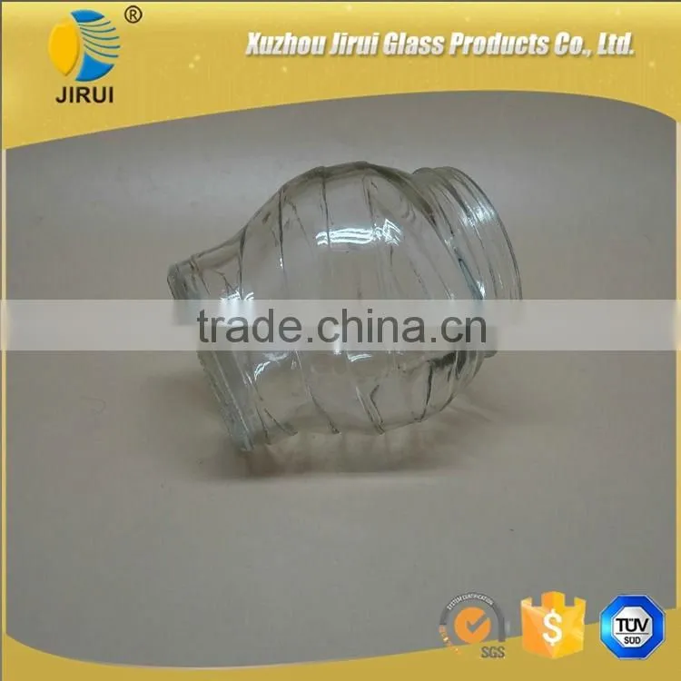200ml Attractive Knight Shape Clear Glass Food Jar