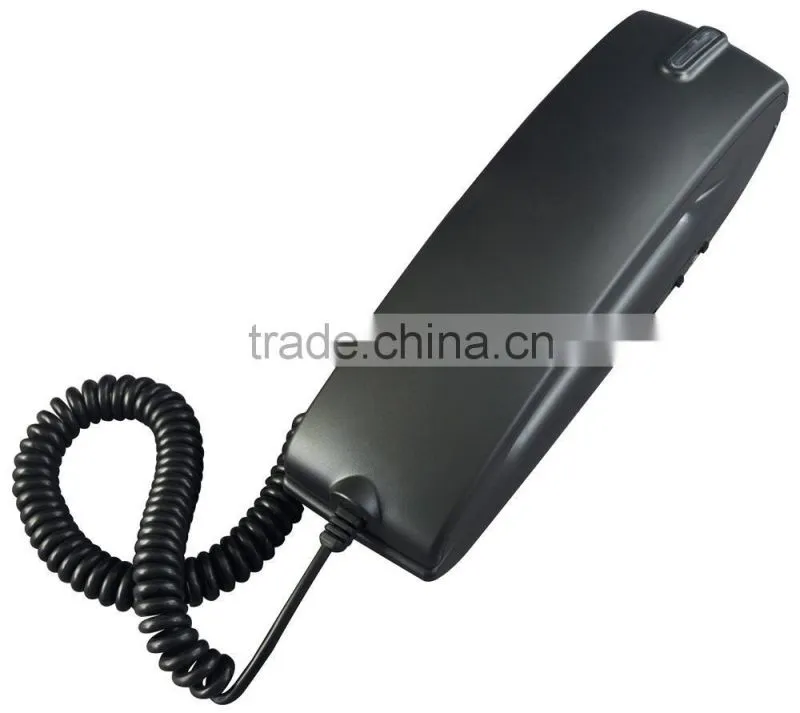 Hotel guest room bathroom mini size black or white wall mount telephone