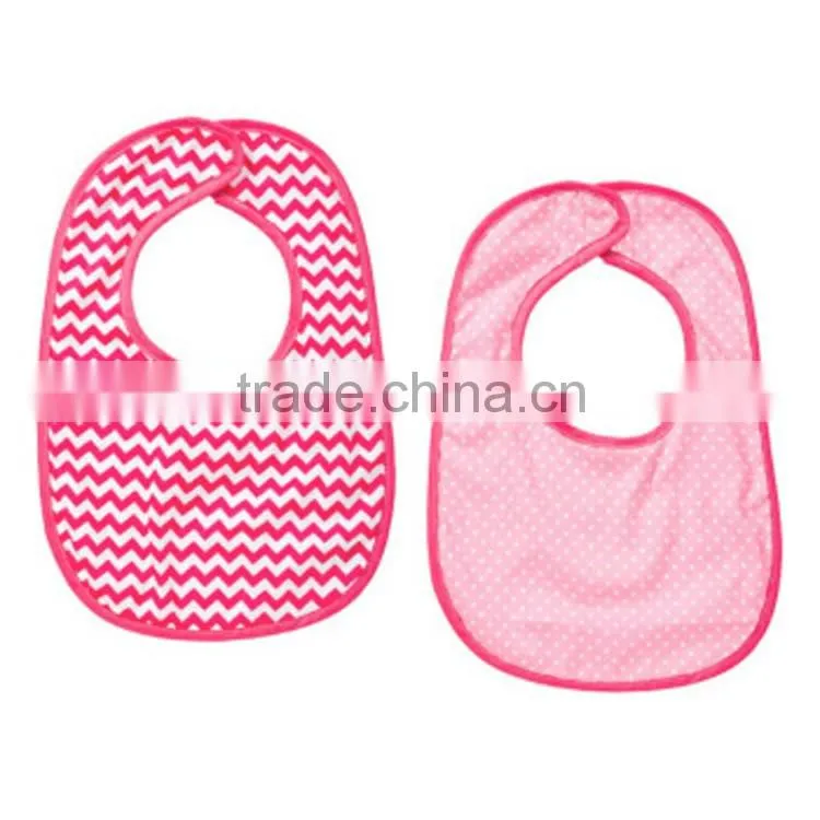 Waterproof cotton baby drool bibs with Customized Logo