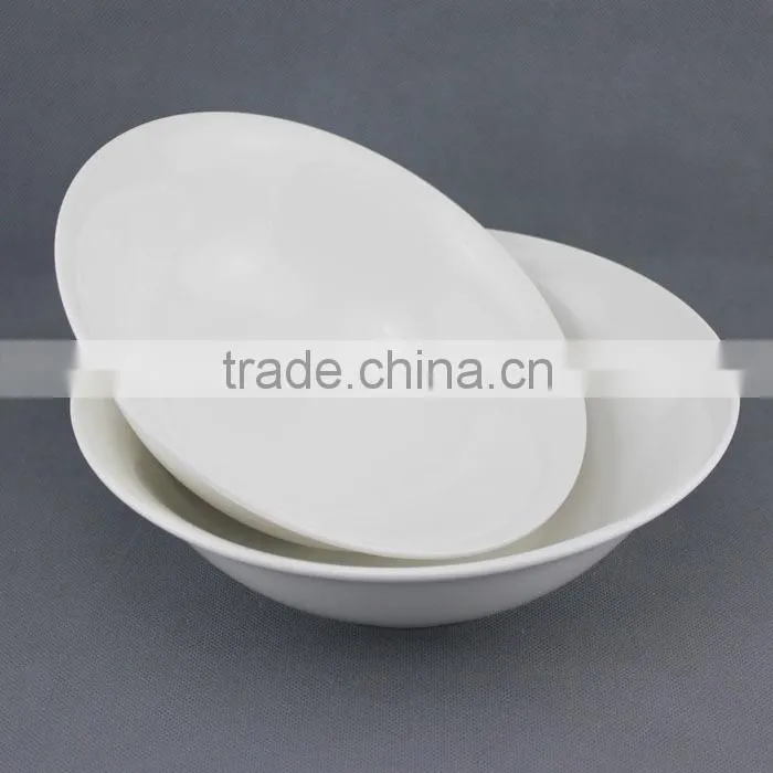 hotel used ceramic bowl, cheap price restaurant bowl, china supplier porcelain soup bowl