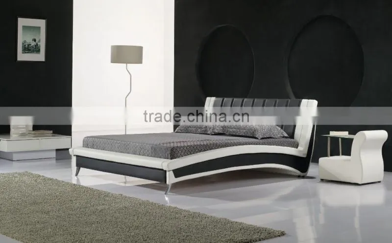 MUSES bedroom furniture 100%The first layer of leather bed design furniture