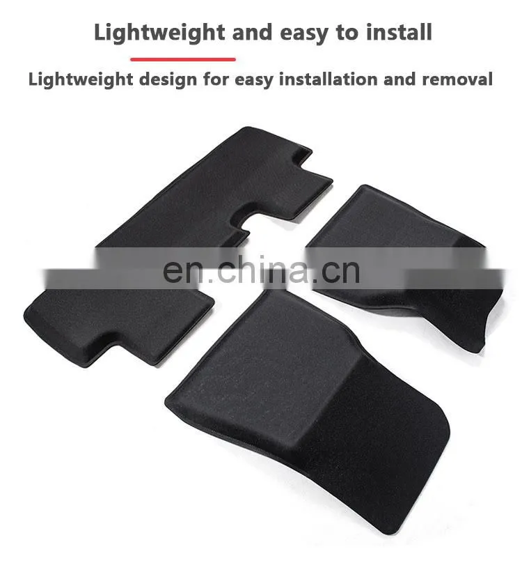 2021 style 3D floor mats for tesla model y car parts easy to wash