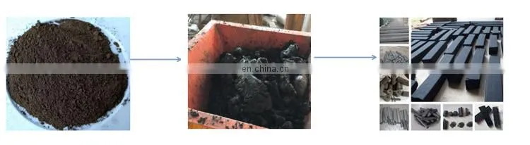 Runxiang Hot Sale Charcoal Coal Fine Dust Power Screw Briquette Machine Product Line
