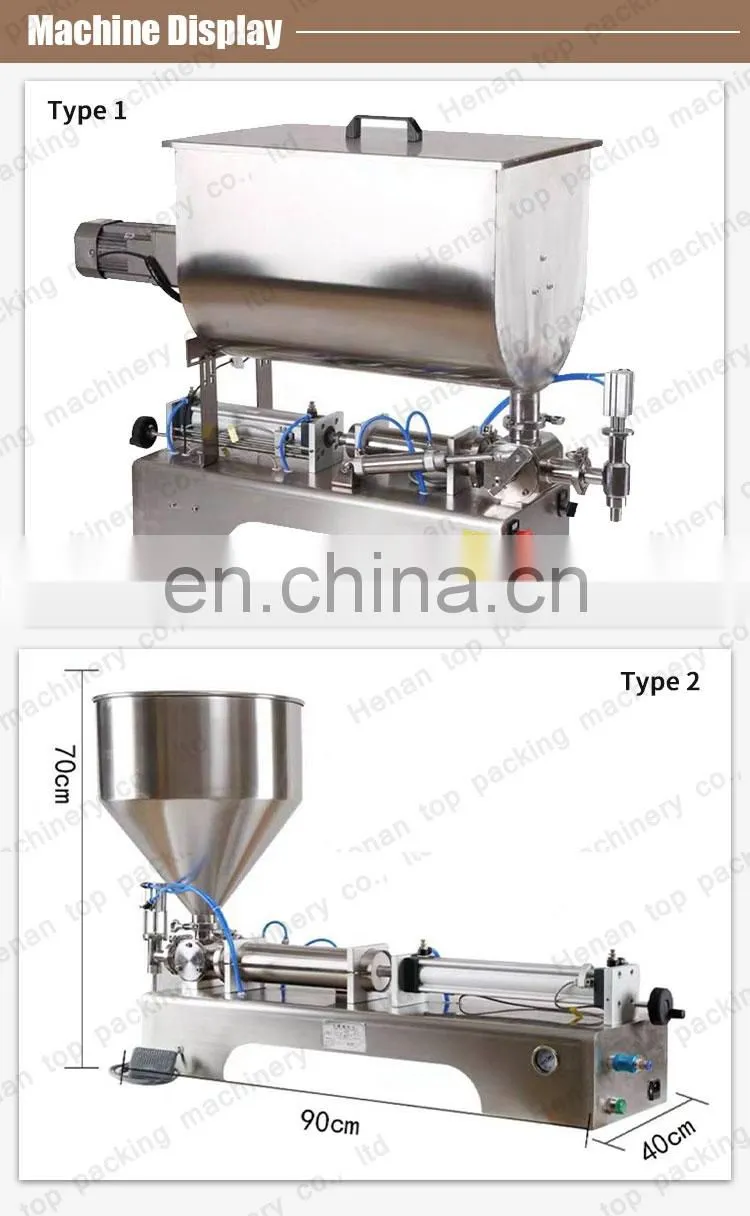 Automatic date mustard peanut butter paste filling packing machine with pouch