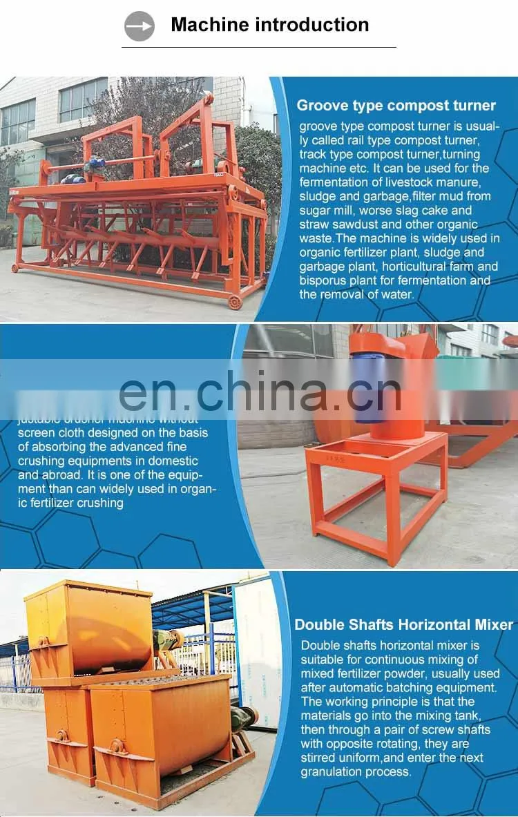 Industrial goat dung manure pellet granulator making machine organic fertilizer process equipment