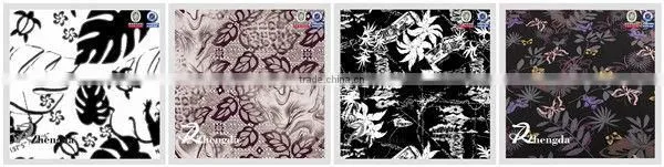 100% Polyester Outdoor Use Leaf Printed Fabric
