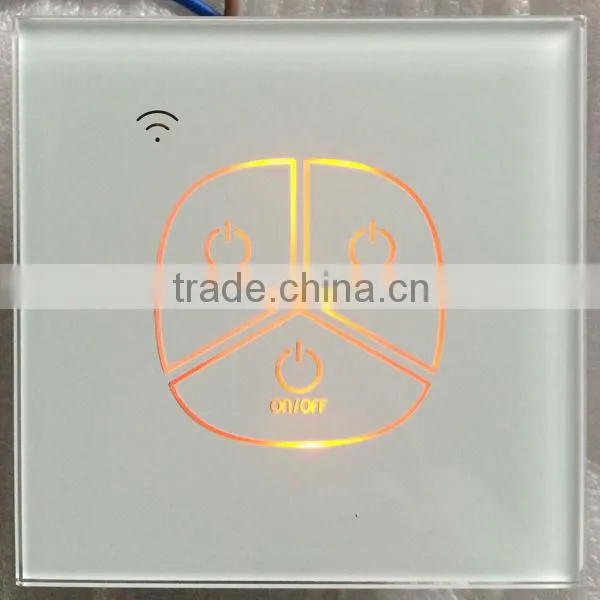 smart remote control, Zigbee electrical switch, wall light switch with Led back light glass board