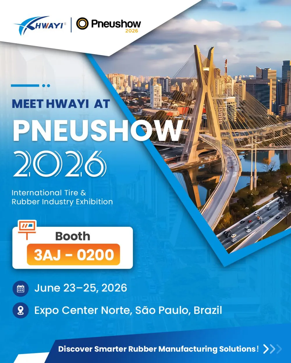 Meet us at Pneushow 2026 Brazil