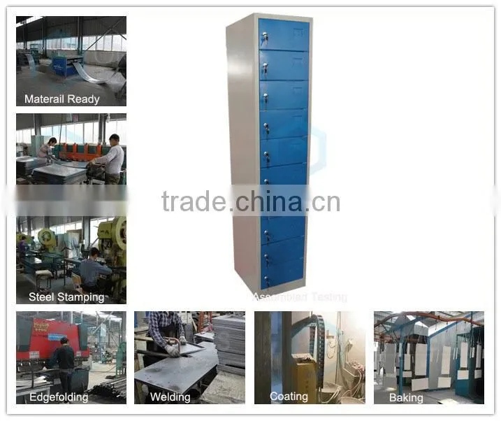 New design mobile phone charging station for supermarket/multi door metal storage cabinet