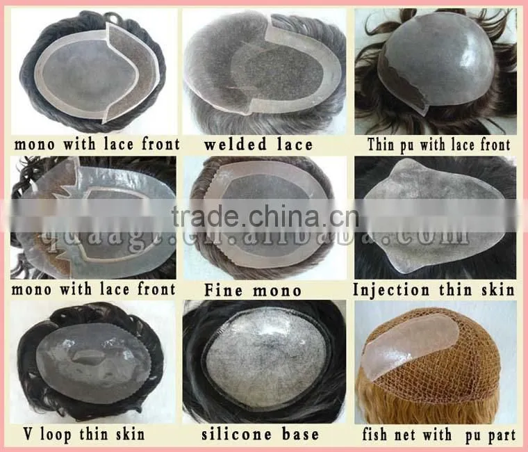 2015 Qingdao hairpiece factory unprocessed bleach knots full swiss lace india hair men toupee