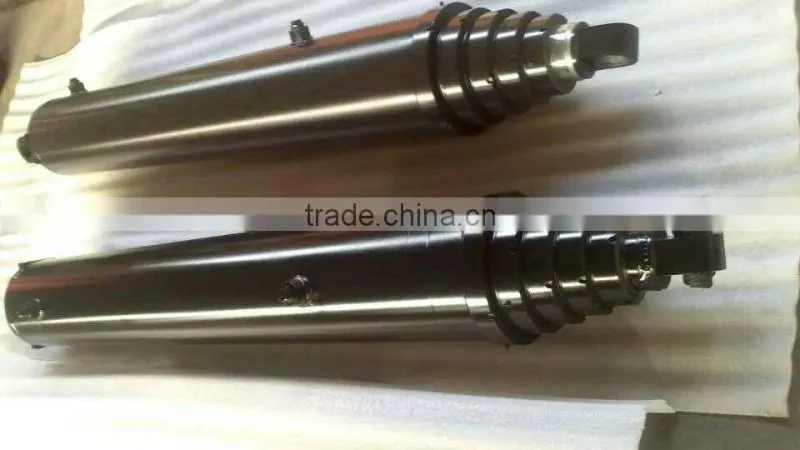 Hyva type long stroke 6TG-E105-1000 telescopic hydraulic cylinder for dump truck