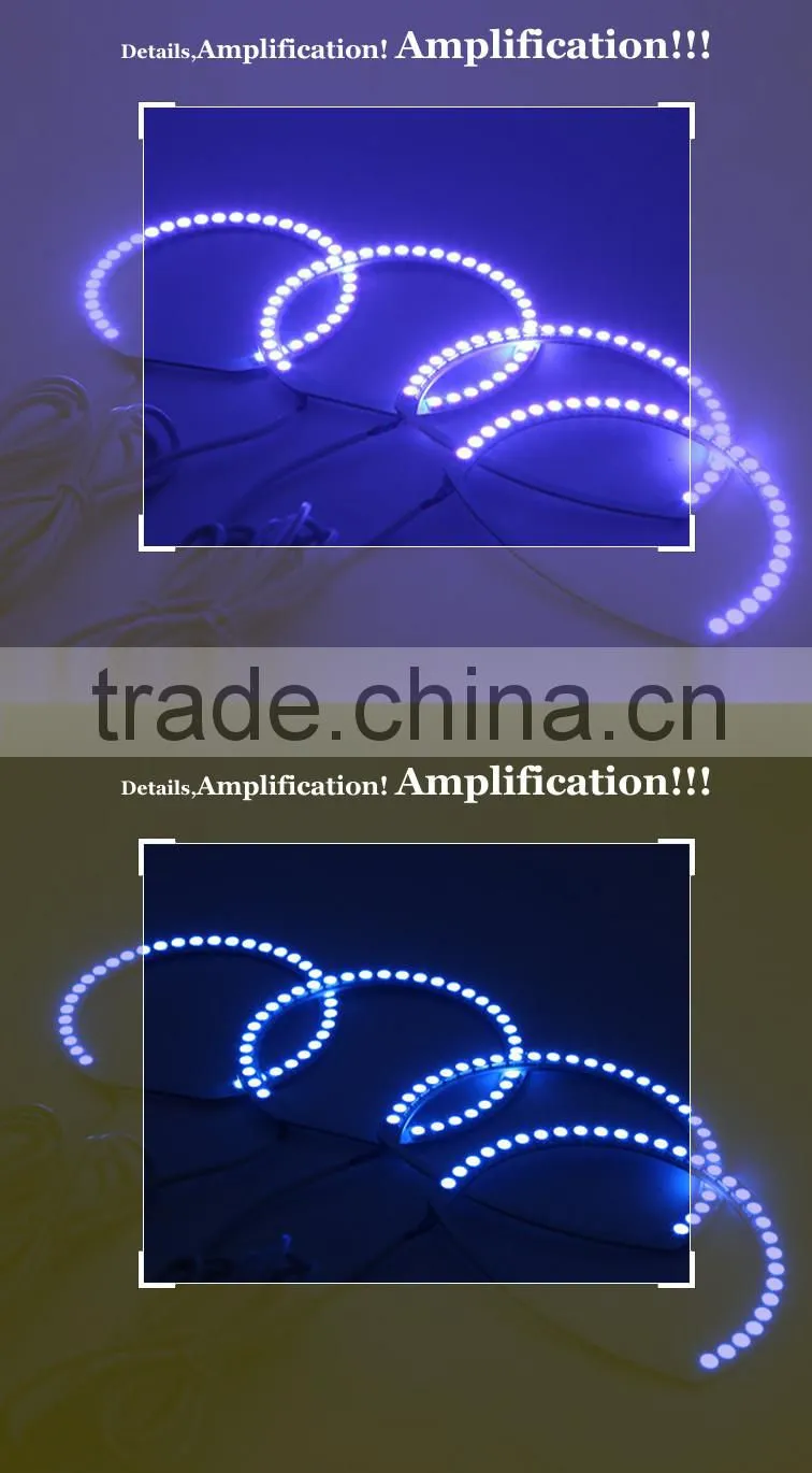 RGB led angel eyes for mazda3 changing color by the remote