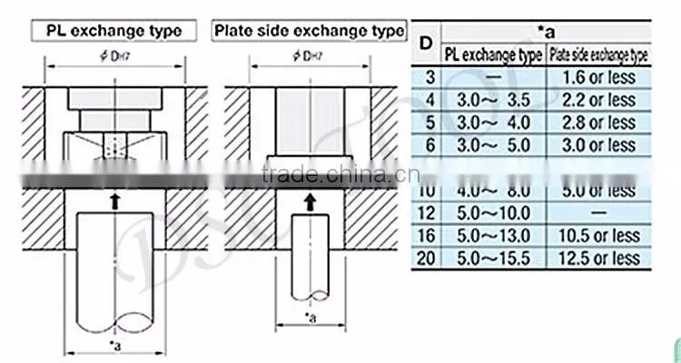 Date marked pins for Plastic Injection Mould
