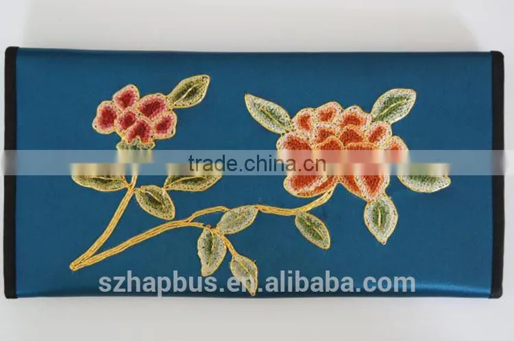 Handmade Silk Embroidery Ladies' purse/ Wallet/Handbag