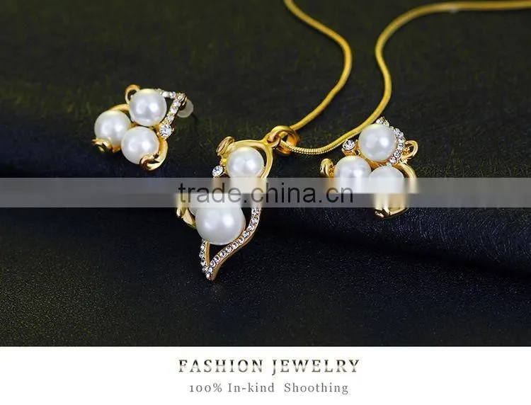 Simulated Pearl Indian Wedding Jewelry Sets for Women